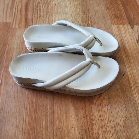 Vince Faux Leather Espadrille Platform Womans Sandals, Size 7.5 - Picture 6 of 7